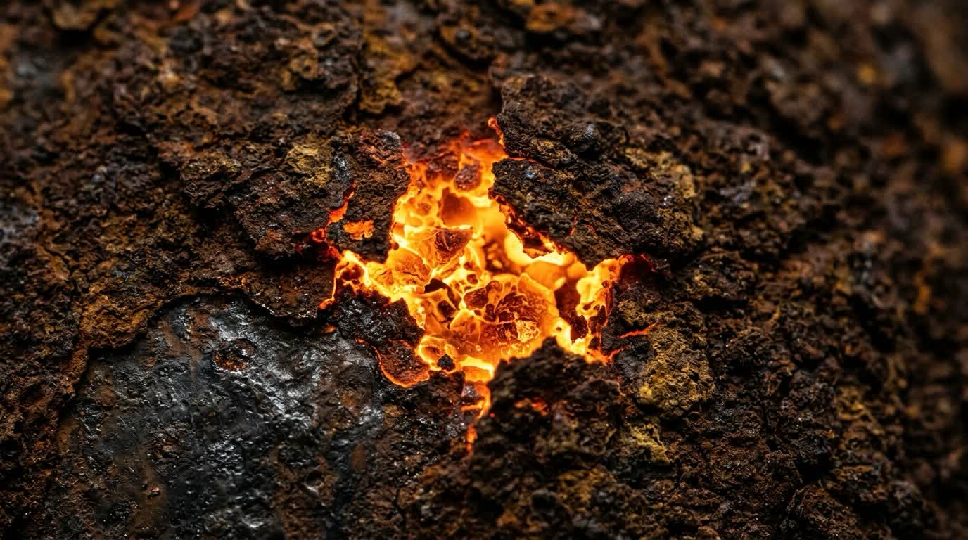 Absorpcja energii lasera przez warstwę rdzy